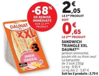Daunat Sandwich Triangle XXL