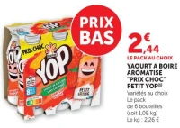 YOP Yaourt à boire aromatisé Prix Choc