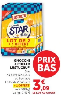 Gnocchi à poêler Lustucru