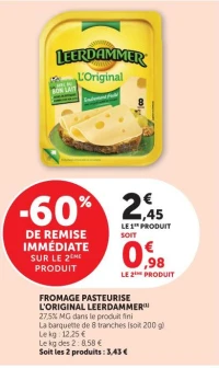 Fromage pasteurisé L'Original Leerdammer