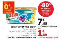 LESSIVE XTRA TRIO CAPS(A)
