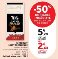 Chocolat Lindt Excellence