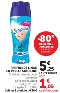 Parfum de linge en perles Soupline
