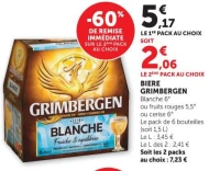 Biere Grimbergen Blanche