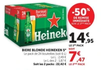 Biere Blonde Heineken