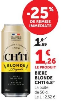 Biere Blonde Ch'ti
