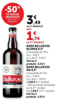 BIERE BELLEROSE BLONDE 6.5°