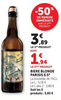 BIERE BLONDE PARISIS 6.5°