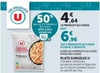Plats Surgelés U Torsades Carbonara