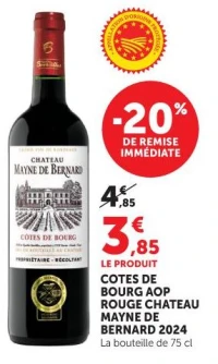 Chateau Mayne de Bernard 2024 Côtes de Bourg AOP Rouge