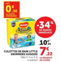 CULOTTES DE BAIN LITTLE SWIMMERS HUGGIES