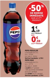 Pepsi Regular ou Pepsi Max