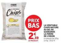 La Véritable Chips Nature au Sel de Guérande La Ferme de l'Odon