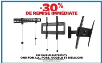 Supports TV One For All, Poss, Vogels et Meliconi