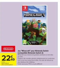 Jeu "Minecraft" pour Nintendo Switch