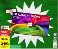 Téléviseur LED 4K LG 43NU8E