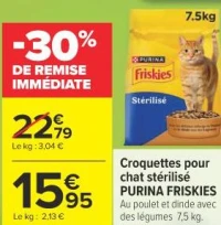 Croquettes pour chat stérilisé PURINA FRISKIES