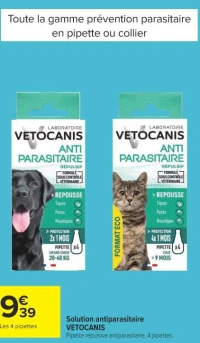 Solution antiparasitaire VETOCANIS