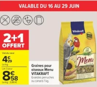 Graines pour oiseaux Menu Vitakraft