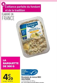 Brandade de morue MSC DELPIERRE