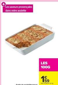 Gratin de poulet Provençal