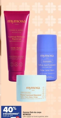 Gamme Soin du corps MYMOSA