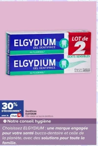 Dentifrices ELGYDIUM
