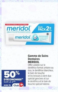 Gamme de Soins Dentaires MERIDOL