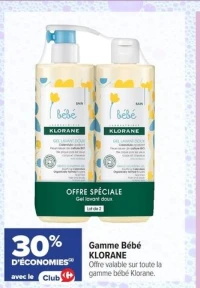 Gamme Bébé KLORANE