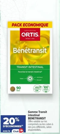 Gamme Transit intestinal BENETRANSIT