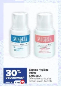 Gamme Hygiène intime SAUGELLA