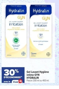 Gel Lavant Hygiène intime GYN HYDRALIN