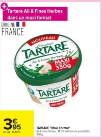 TARTARE "Maxi Format" Ail & Fines Herbes