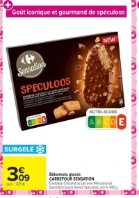 Bâtonnets glacés CARREFOUR SENSATION