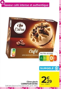 Cônes glacés CARREFOUR EXTRA