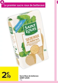 Sucre Roux de betterave SAINT LOUIS