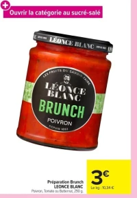 Préparation Brunch LEONCE BLANC