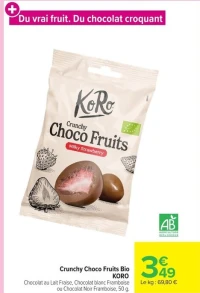 Crunchy Choco Fruits Bio KORO