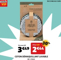 Coton démaquillant lavable