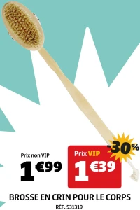 BROSSE EN CRIN POUR LE CORPS