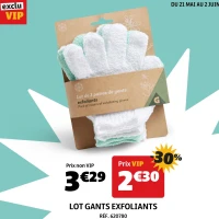 LOT GANTS EXFOLIANTS