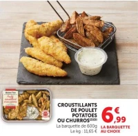 Croustillants de poulet potatoes ou churros Maison Tino