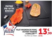FILET MIGNON DE PORC OUVERT MARINÉ A GRILLER Tex Mex ou Indien