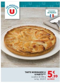 TARTE NORMANDE U 6 PARTS