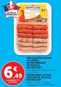 Maître Coq Mini Saucisse de Volaille