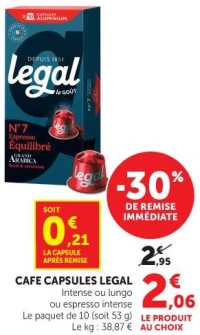 CAFE CAPSULES LEGAL