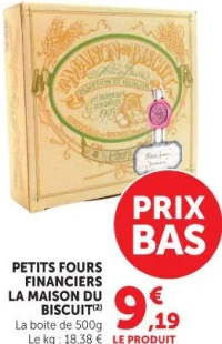 Petits Fours Financiers La Maison du Biscuit