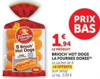 Brioch' Hot Dogs La Fournée Dorée