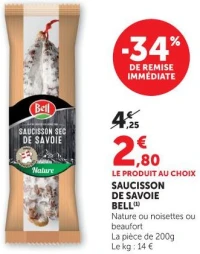 Saucisson de Savoie Bell
