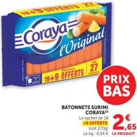 Coraya Batonnets Surimi L'Original